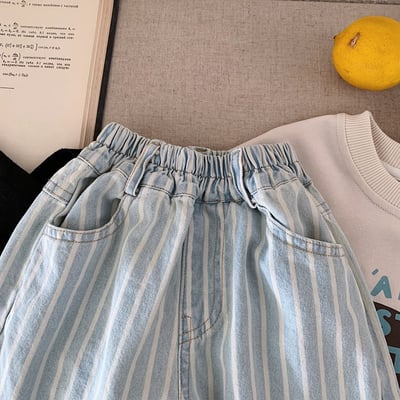 淺藍條紋牛仔褲2