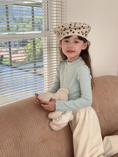 百搭木耳捲邊上衣(4色)7