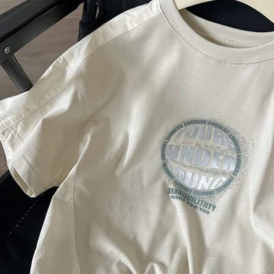 拼接字母短袖T恤4