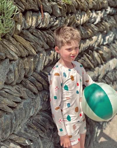 男童兩件式泳衣含帽6