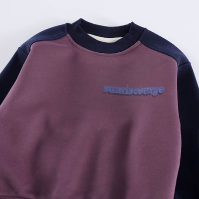 拼色字母圓領上衣(大人)9