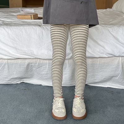 彈力條紋內搭褲3