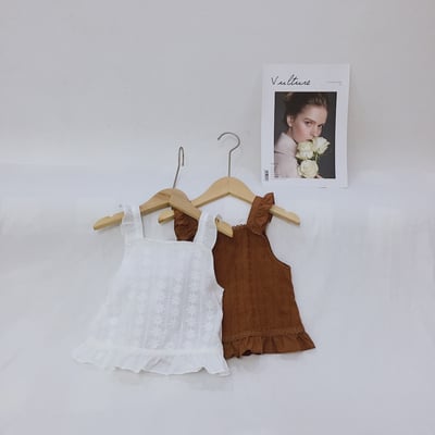 簍空刺繡押花背心4