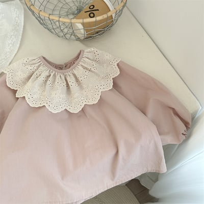 刺繡花邊翻領上衣3