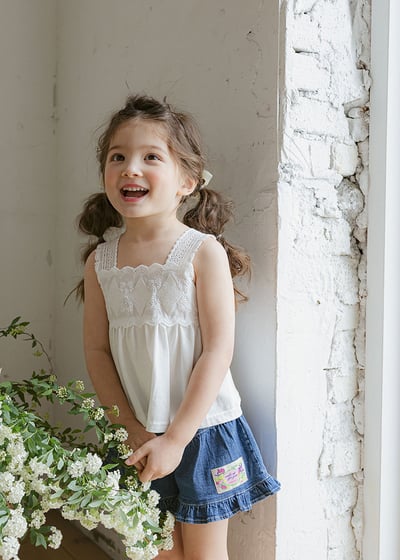 蕾絲雕花娃娃衫背心6