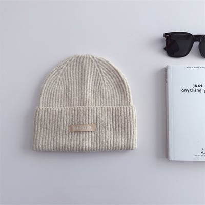 日系小布標兒童毛帽3