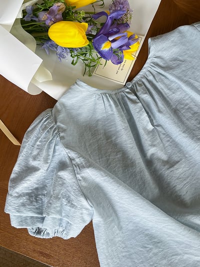 甜美泡泡袖娃娃上衣5