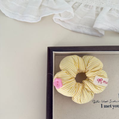 花朵丸子頭髮圈3