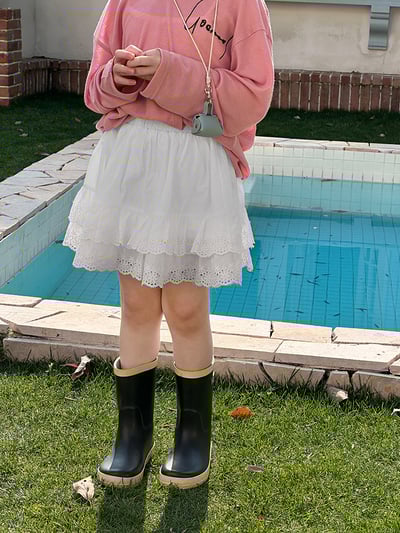 甜美蕾絲壓花短裙4