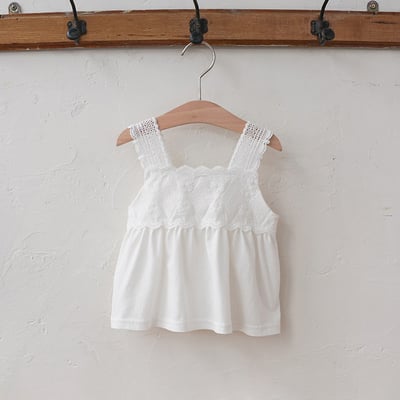 蕾絲雕花娃娃衫背心2