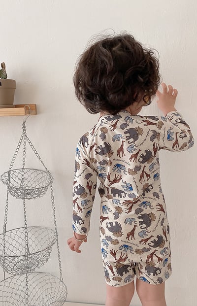 男童連身泳衣含帽9