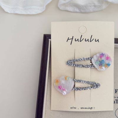 甜美珠珠貝殼髮飾3