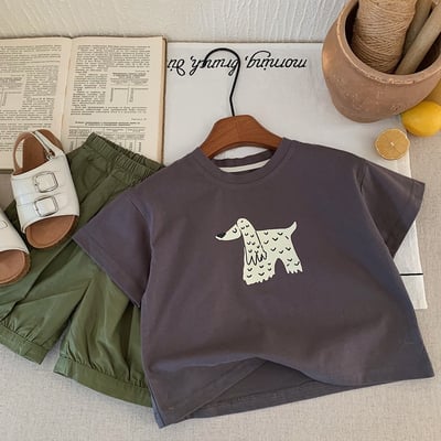 長毛狗狗卡通T恤3