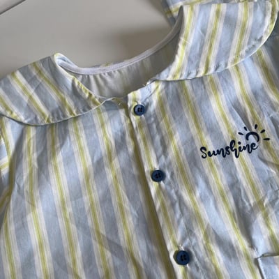 條紋翻領洋裝/套裝9