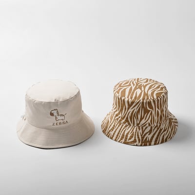 斑馬紋雙面漁夫帽2