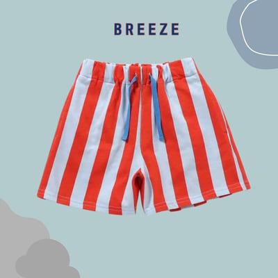 BREEZE 配色條紋短褲1