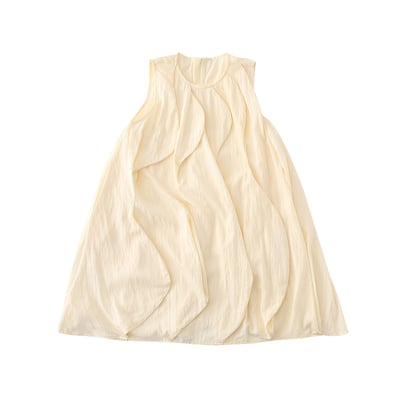 不規則層次無袖母女洋裝11