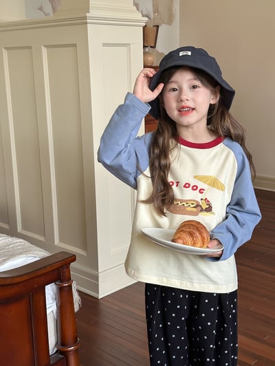 拼袖卡通上衣(3款)4