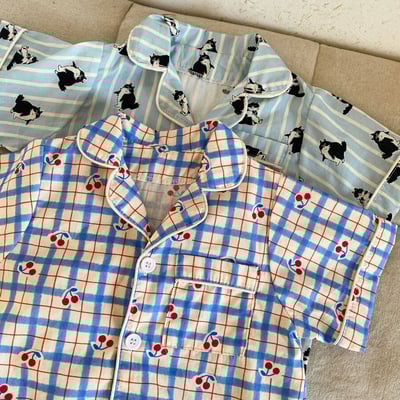 夏季薄款短袖上衣九分褲家居服6