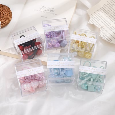 盒裝糖果色髮圈1