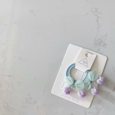 蝴蝶結櫻桃髮圈2