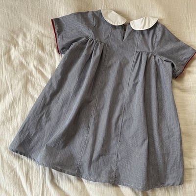 細條紋翻領洋裝套裝6