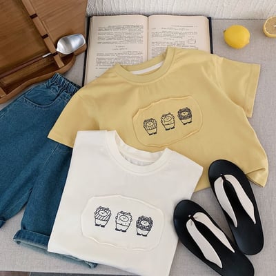 卡通貼布短袖T恤1