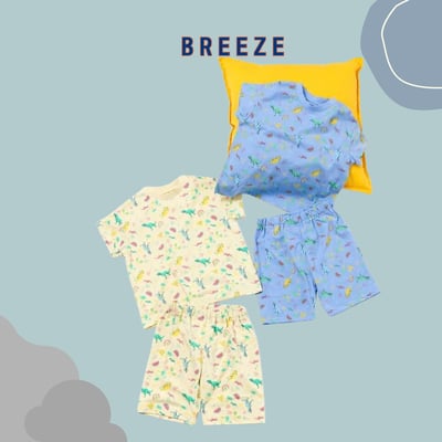 BREEZE接觸涼感恐龍居家服1