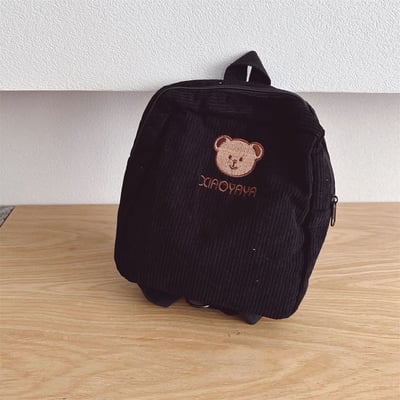 小熊刺繡雙肩包5