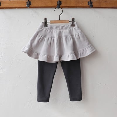 甜美配色假兩件裙褲-粉 尺寸1106