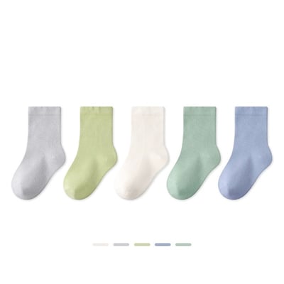 馬卡龍素色襪子組2