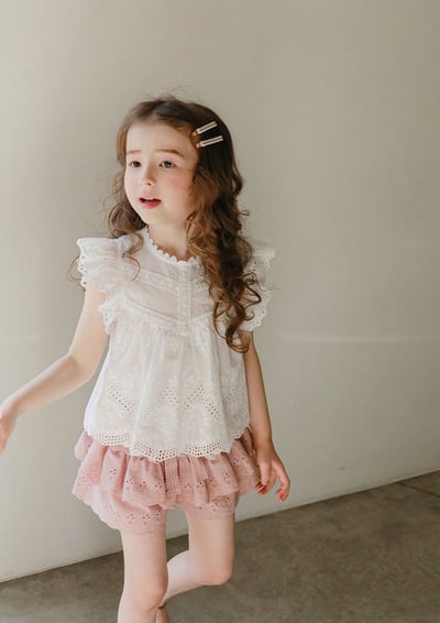 甜美多層花邊褲裙5