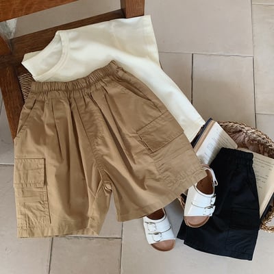 男童工裝五分短褲5