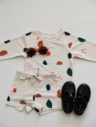 男童兩件式泳衣含帽4