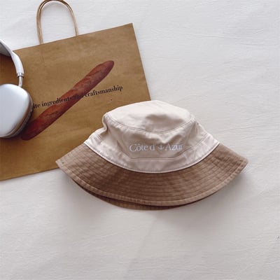 簡約拼色漁夫帽5