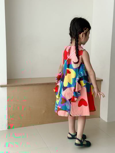 童趣繽紛荷葉背心洋裝5
