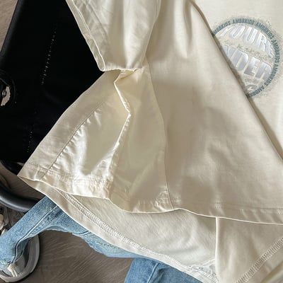 拼接字母短袖T恤6