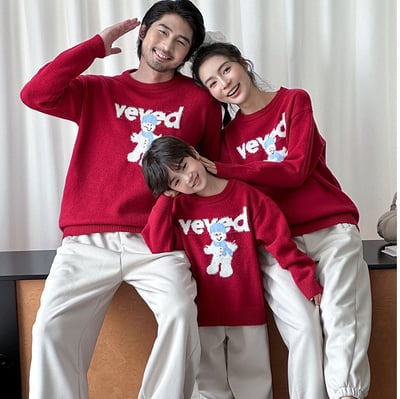 聖誕雪人紅色毛衣聖誕(大人)1