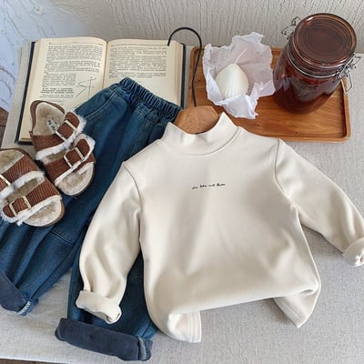 半高領磨毛打底上衣3