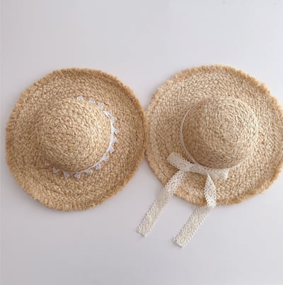 甜美蝴蝶結草帽1