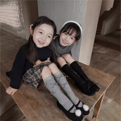 蝴蝶结無腳跟襪5