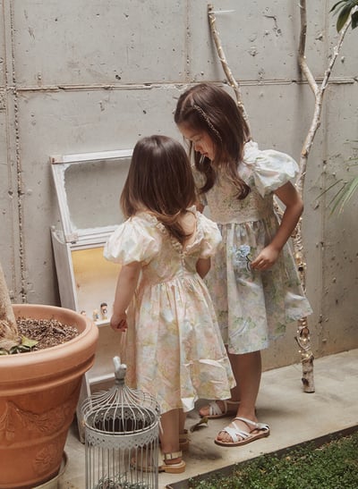 小清新蕾絲花朵公主洋裝7