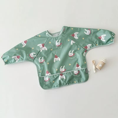 防髒防水畫畫吃飯圍兜6