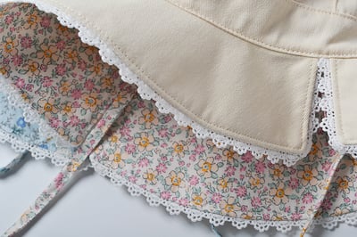 蕾絲雙面漁夫帽6