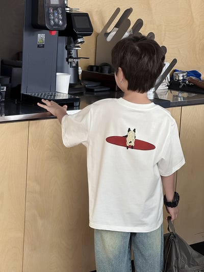 可愛小狗字母短袖T恤6