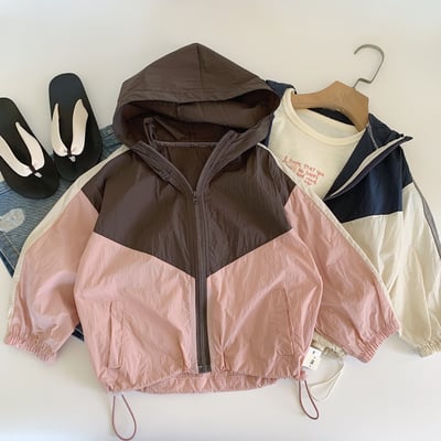 撞色拉鍊防曬外套2