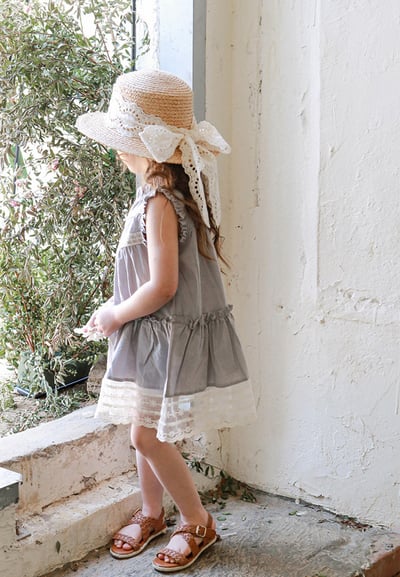 蕾絲花邊無袖洋裝-尺寸100公分6