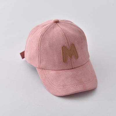 字母M麂皮棒球帽(7色)3