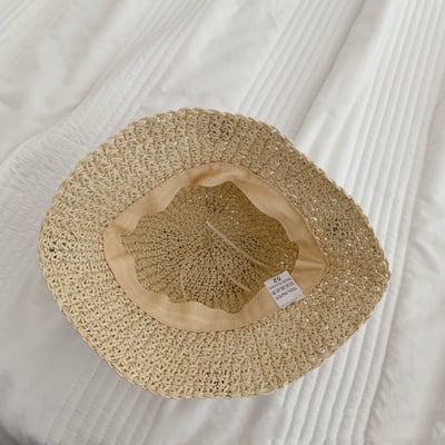 親子款小清新花朵草帽4