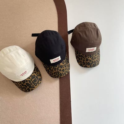 時尚豹紋貼標棒球帽1